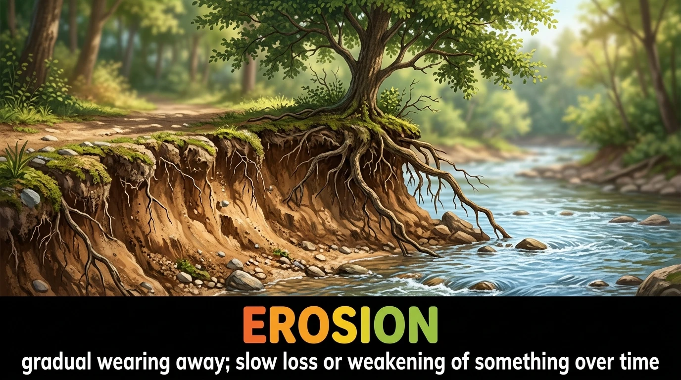 English Illustration for erosion